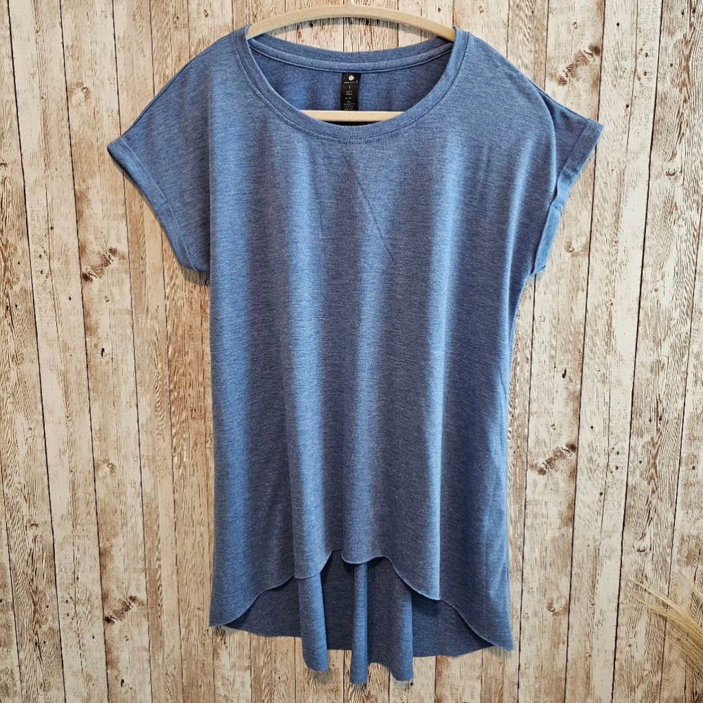 Women's Yogalicious Blue T-Shirt Size S